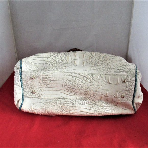 Brahmin Elisa Pearl Presley Embossed Leather Satchel - Picture 15 of 16